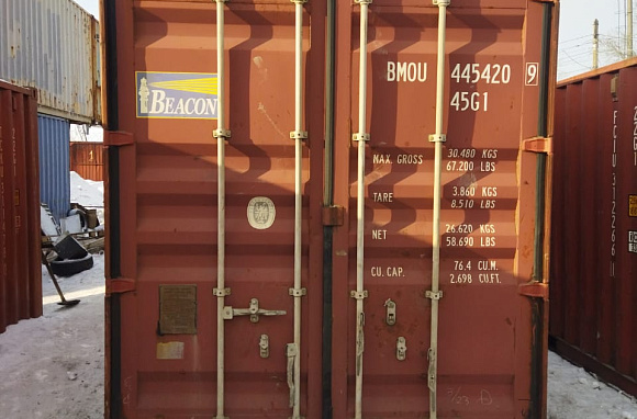 Продаем морской контейнер 40 футов б/у на терминале в Москве!✨